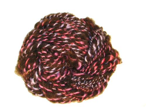 Liqourice handspun art yarn