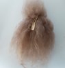 Premium Curly medium Brown Mohair for Reborns and Doll Making