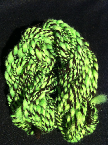 Lime Liqourice Art Yarn
