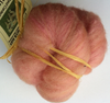 Ryeland Carded Wool 50g Pink