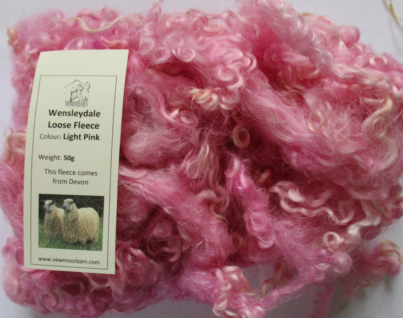 Wensleydale Lamb Loose Fleece 50g 