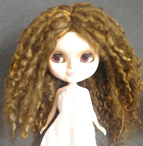 Teeswater Copper Doll Wig