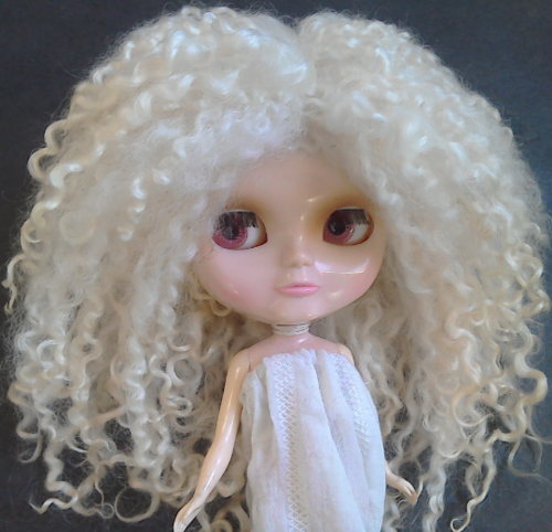 Teeswater Undyed Doll Wig