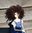 6.5 inch dark brown teeswater wild ringlet doll wig