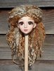 10 inch Teeswater plaited copper mix  doll wig