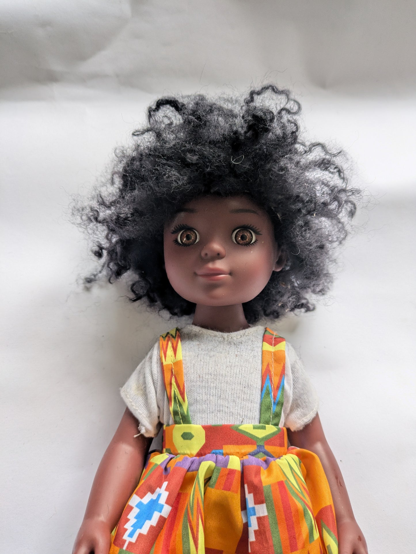Wensleydale Black curly 'Afro' doll wig