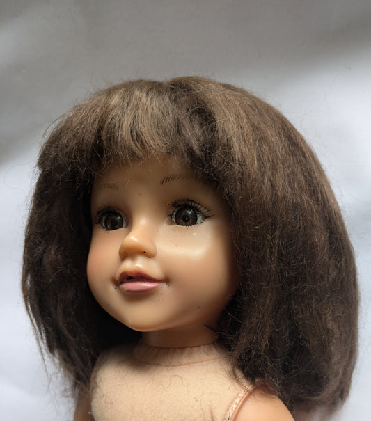 Auburn Suri Alpaca Bob Style Doll Wig