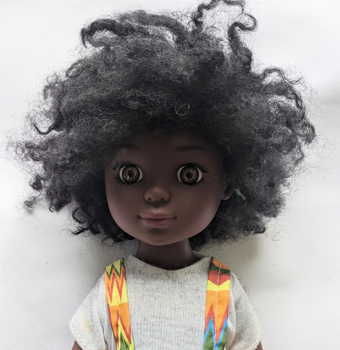 Wensleydale Black curly 'Afro' doll wig