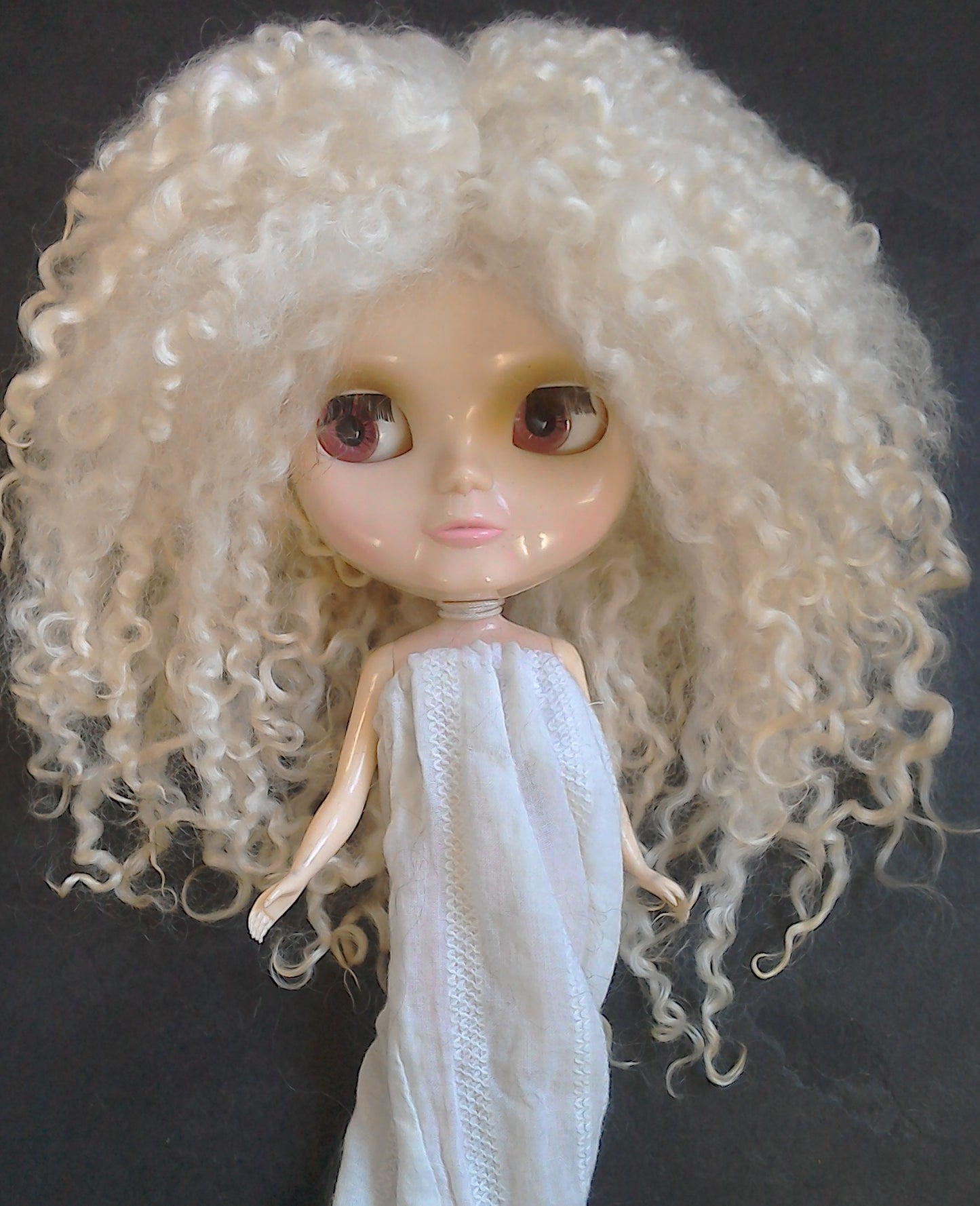 Teeswater Undyed Doll Wig