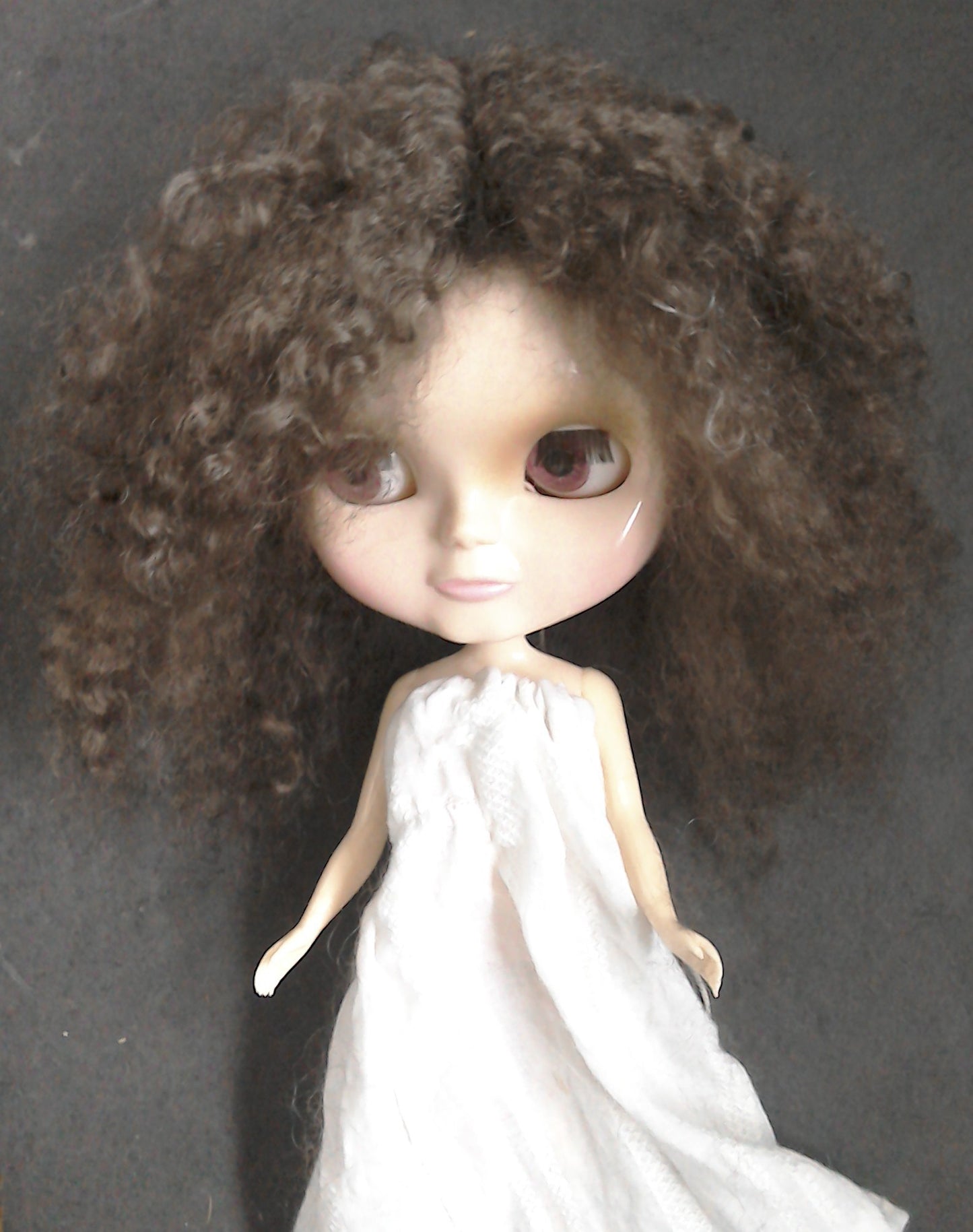Mohair Doll Wig inDark Brown