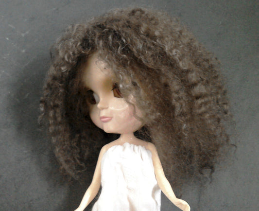 Mohair Doll Wig inDark Brown