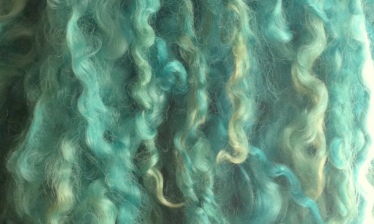 Teeswater Locks in Light Teal