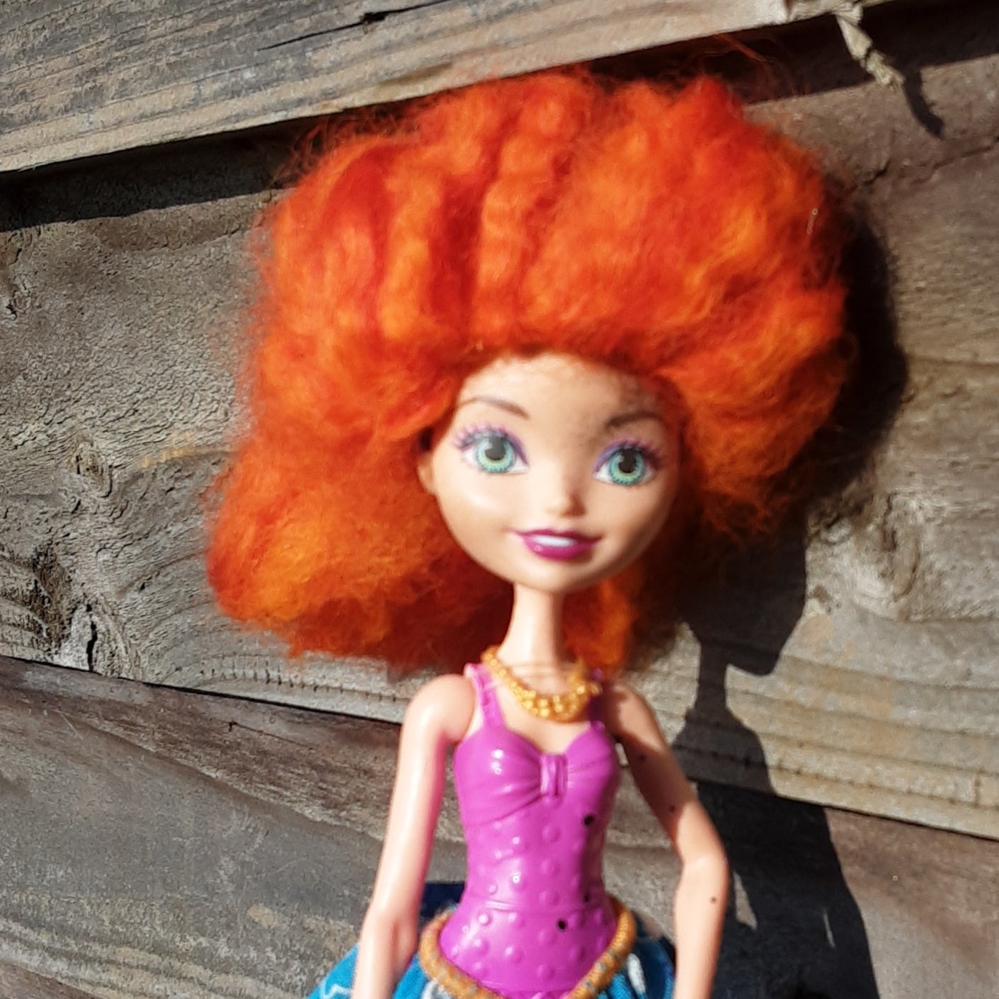 Orange 'Troll' wig