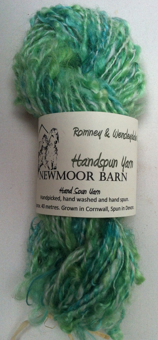 Wensleydale Greens Hand spun yarn