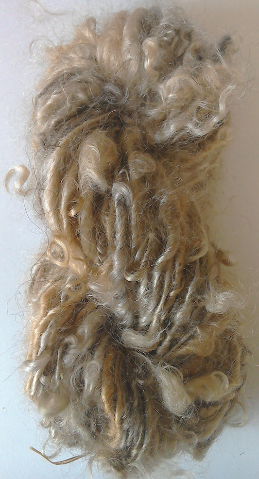 Blondes Single ply hand spun Mohair yarn
