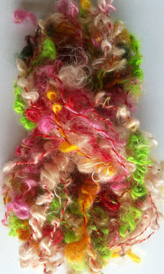 Looped Bright's Mohair doll hair yarn