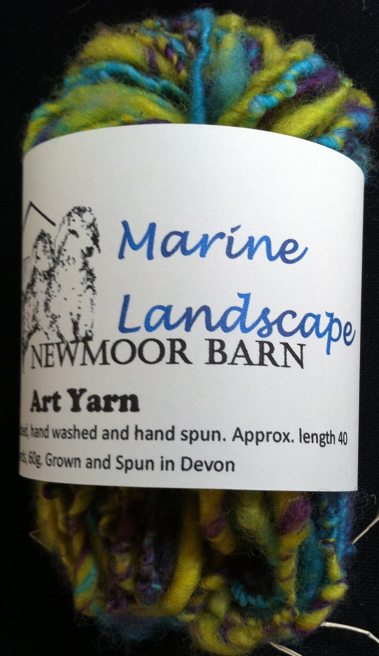 Marine Landscape Hand spun yarn