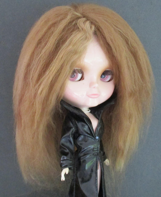 Medium Brown Suri Alpaca Doll Wig