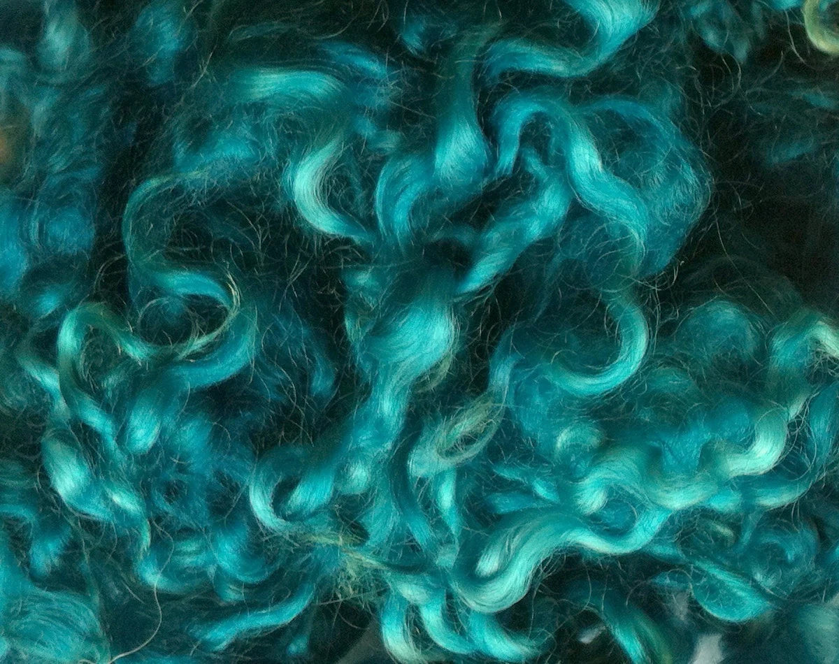 Teeswater Loose Fibre in Teal
