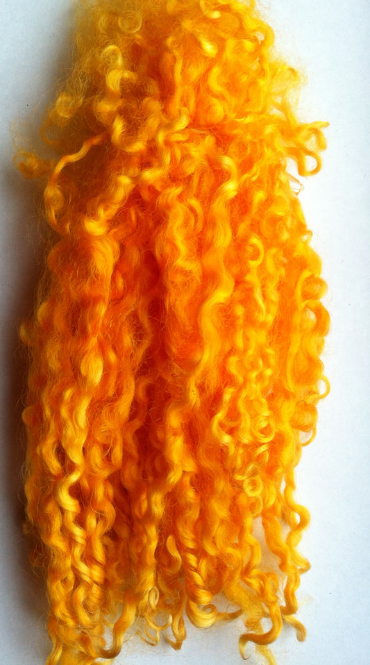 Teeswater Locks in Bright Orange