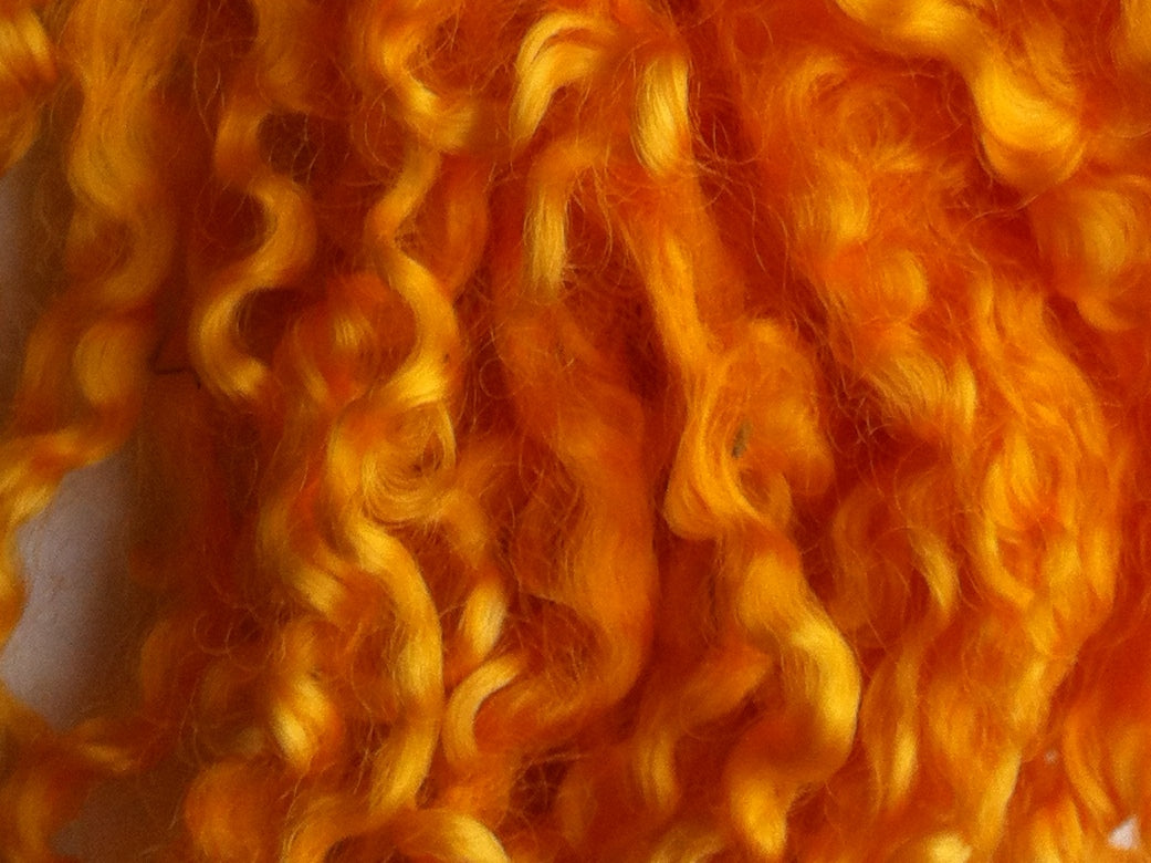 Teeswater Locks in Bright Orange