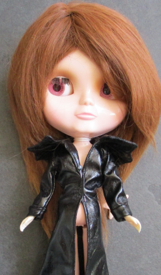 Light Auburn Suri Alpaca Doll Wig