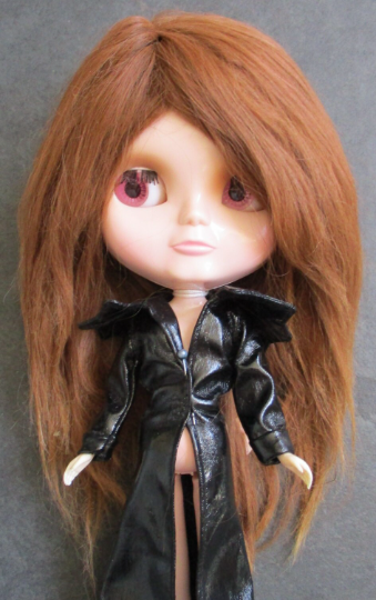 Light Auburn Suri Alpaca Doll Wig