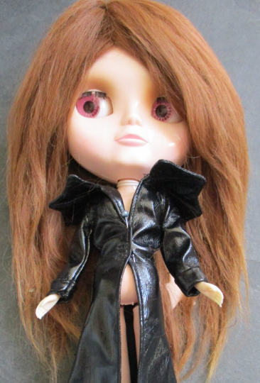 Light Auburn Suri Alpaca Doll Wig