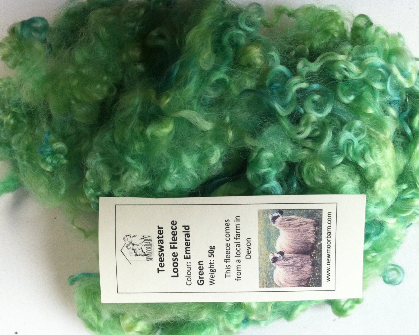Teeswater Loose Fibre in Emerald