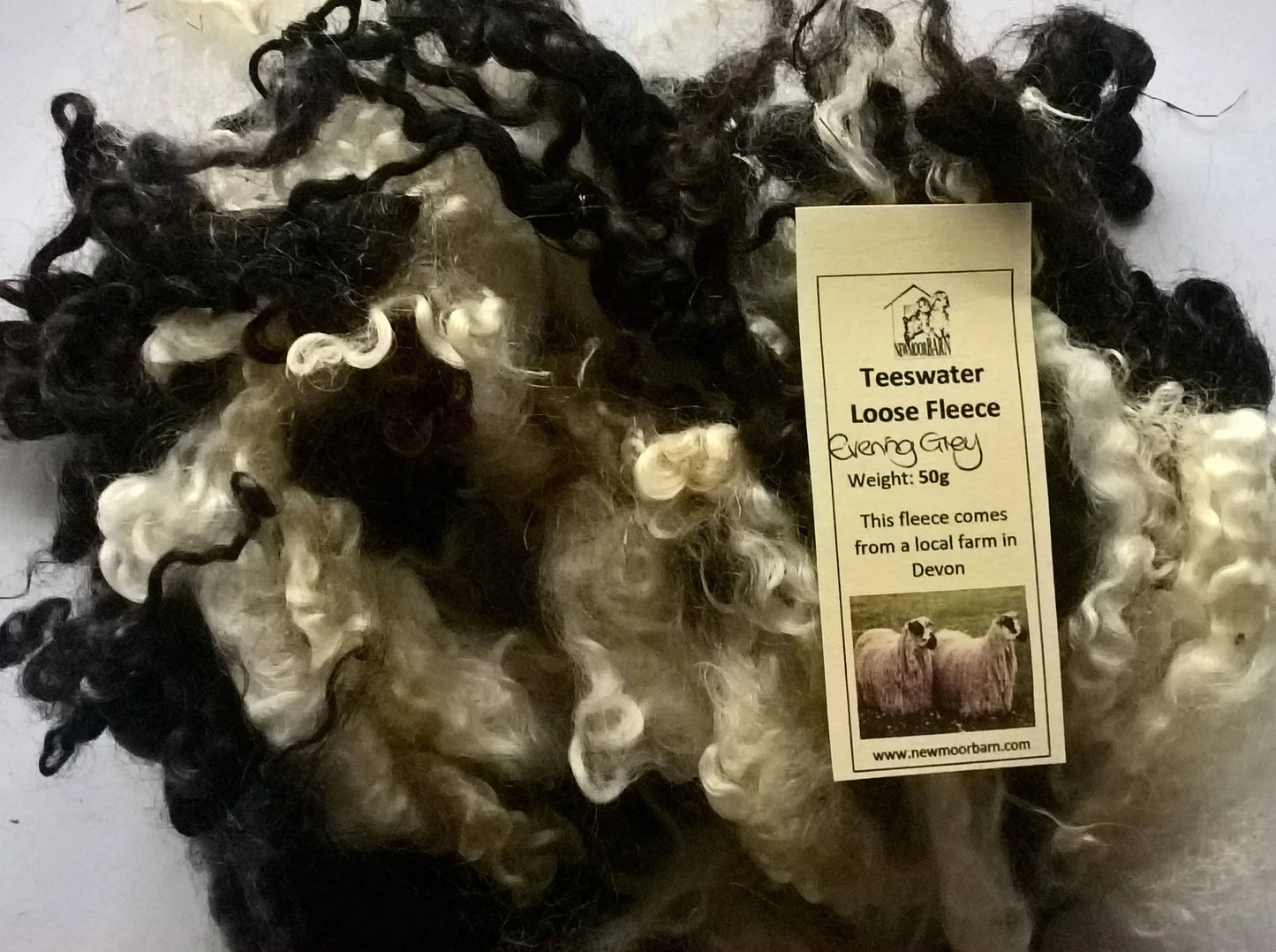 Teeswater Loose Fibre in Evening Grey