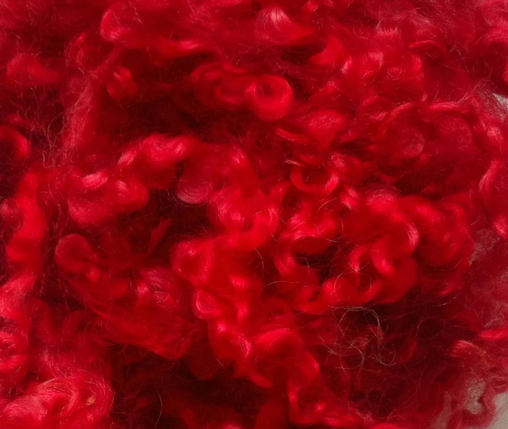 Teeswater Loose Fibre in Red