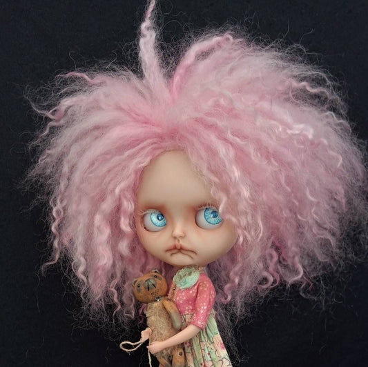 Wild Mohair Doll wig Pinks