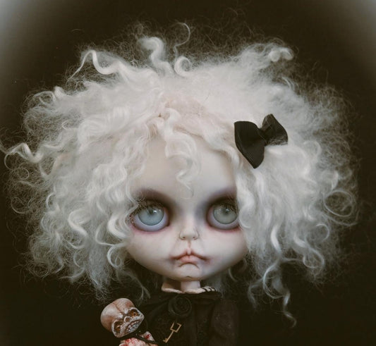 Mohair Doll wig Curls Undyed