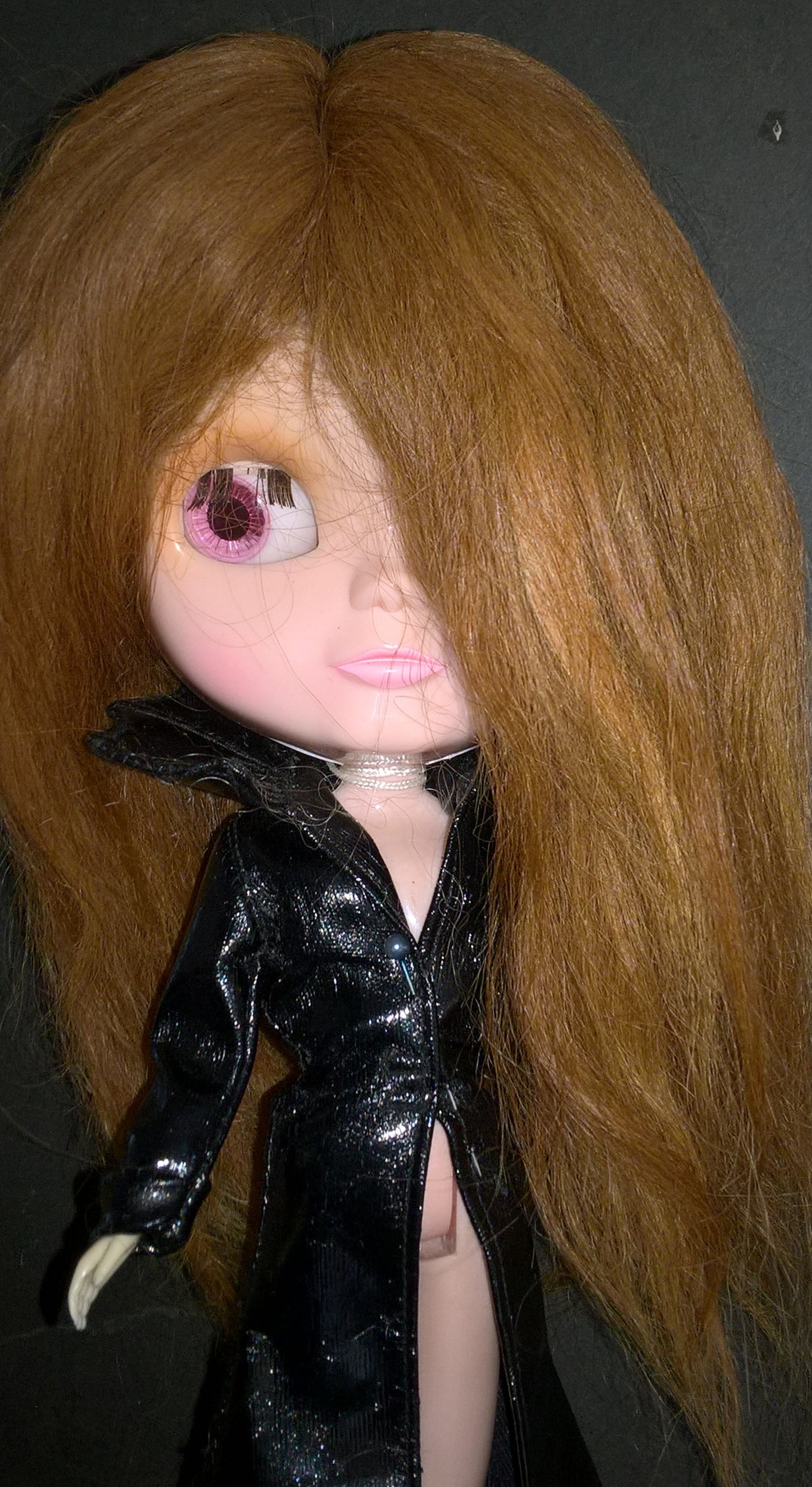 Medium Brown Suri Alpaca Doll Wig