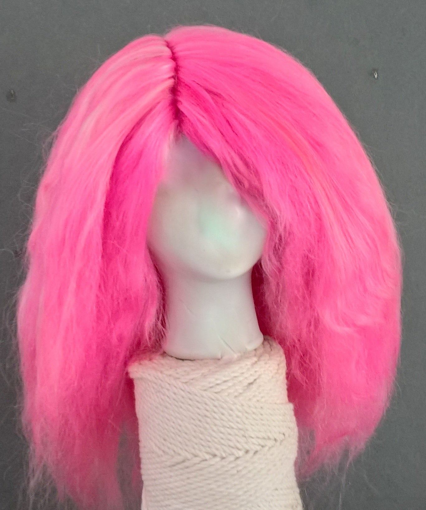 Pinks Suri Alpaca Doll Wig