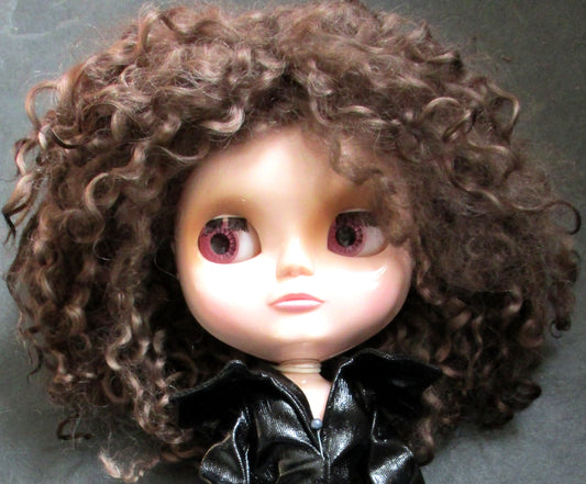 Teeswater Medium Chocolate Brown Doll wig