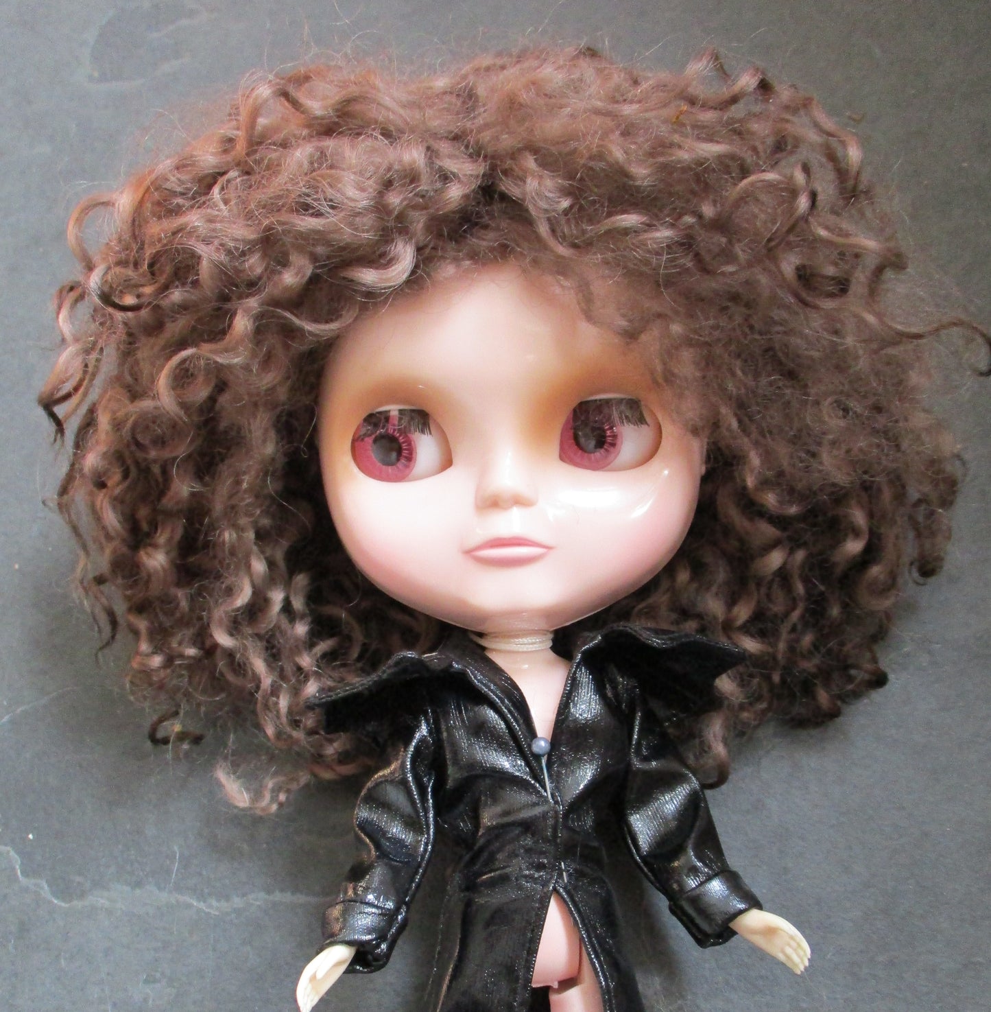 Teeswater Medium Chocolate Brown Doll wig