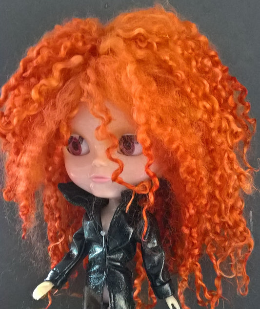 Teeswater Burnt Orange Doll Wig