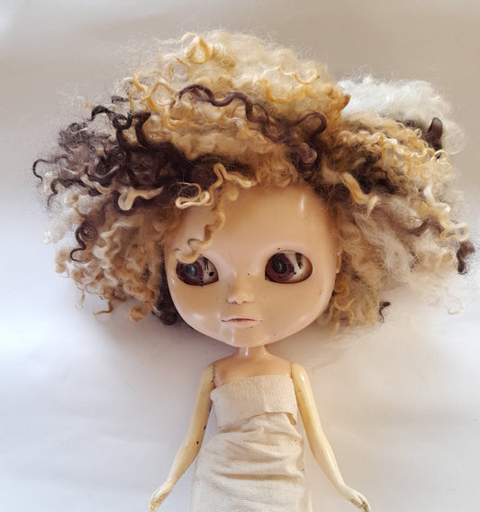 Teeswater Earth Browns Short Doll Wig