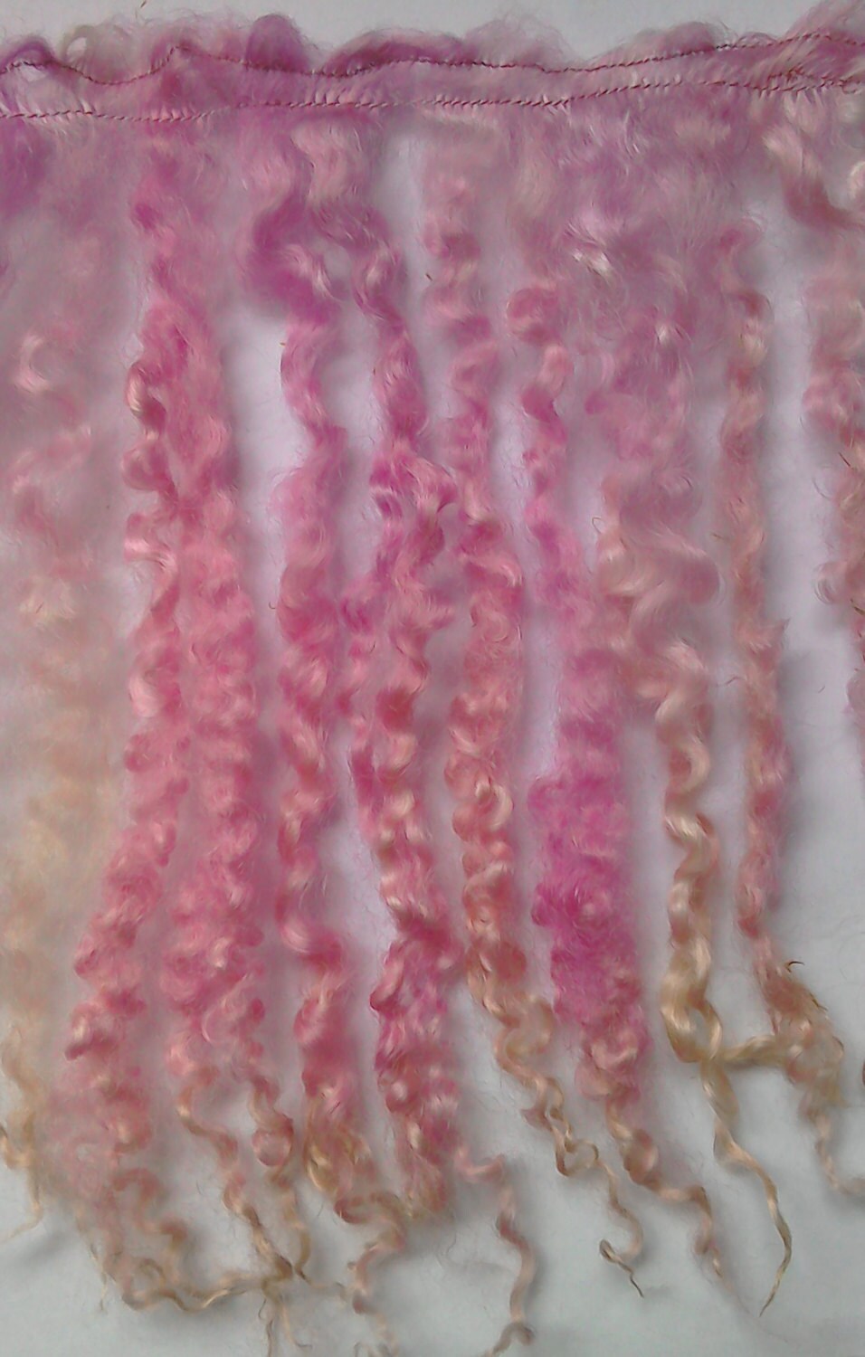 Teeswater Weft in Pink Ice