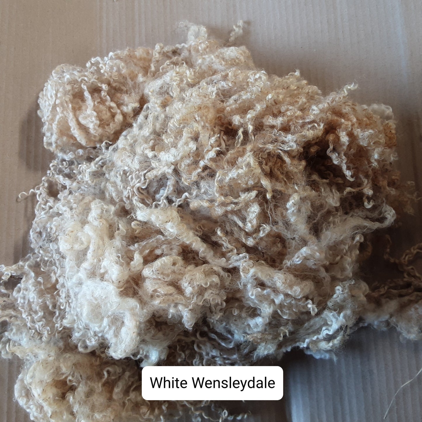Raw (Unwashed) Long wool Fleece Selection Box 6 X 100g