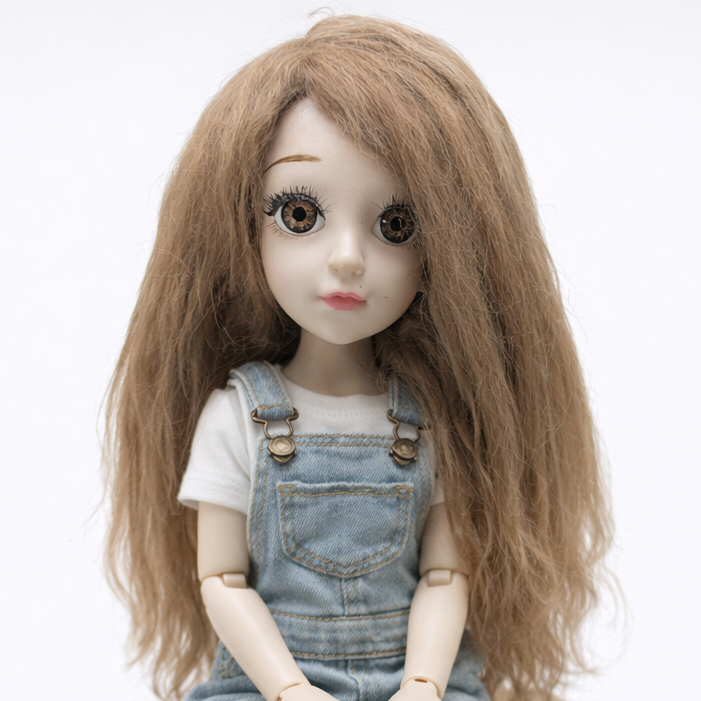 10 inch Medium Brown Suri Doll Wig