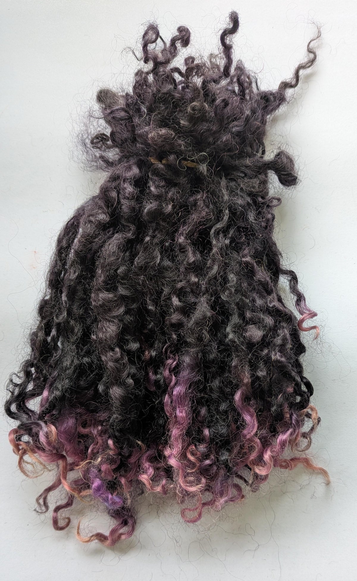 Teeswater Locks in Black with Purple Tips