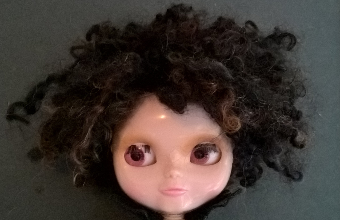 Teeswater Dark Brown Short Doll Wig