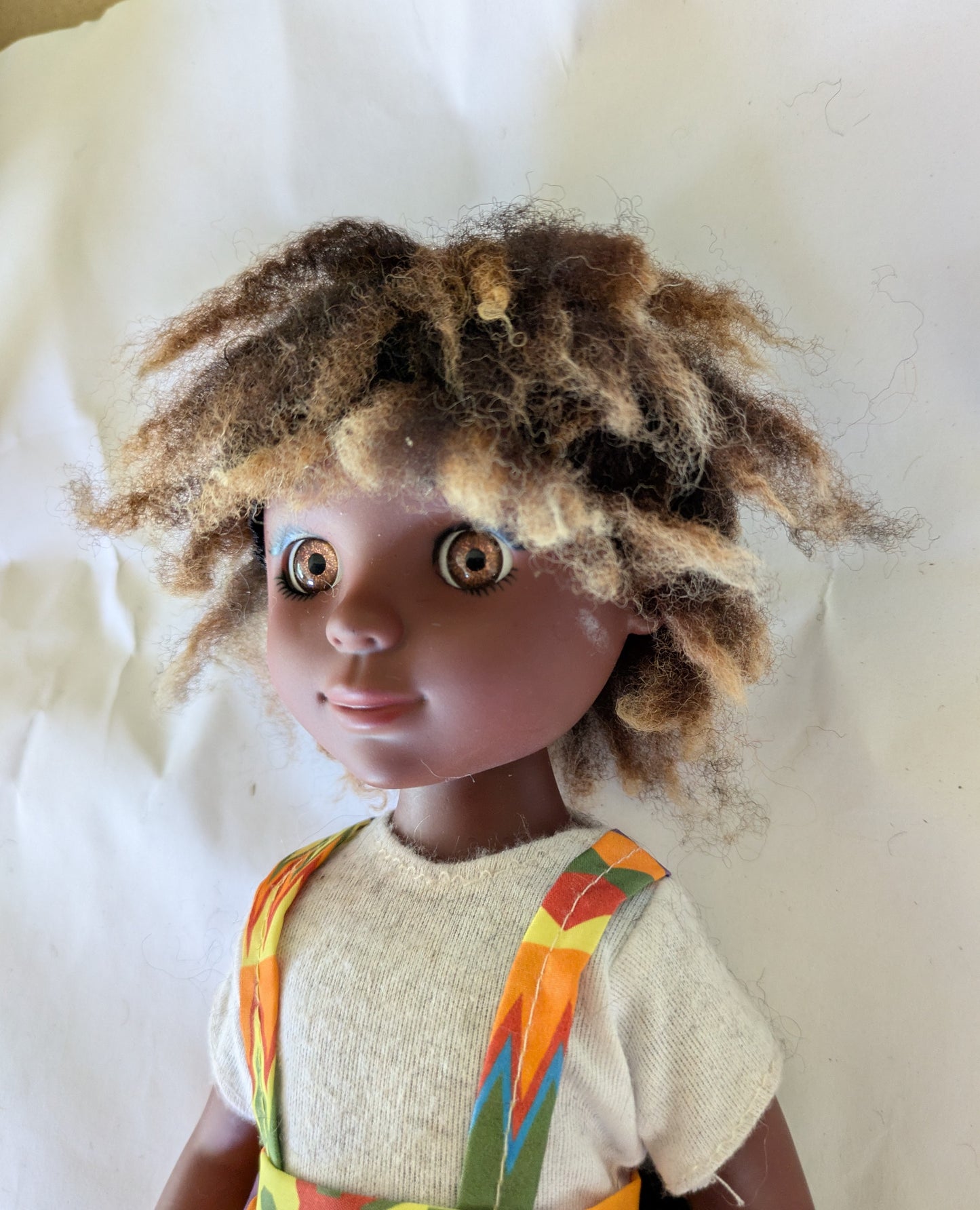 Zwartbles with Blonde Tips fine Doll Wig