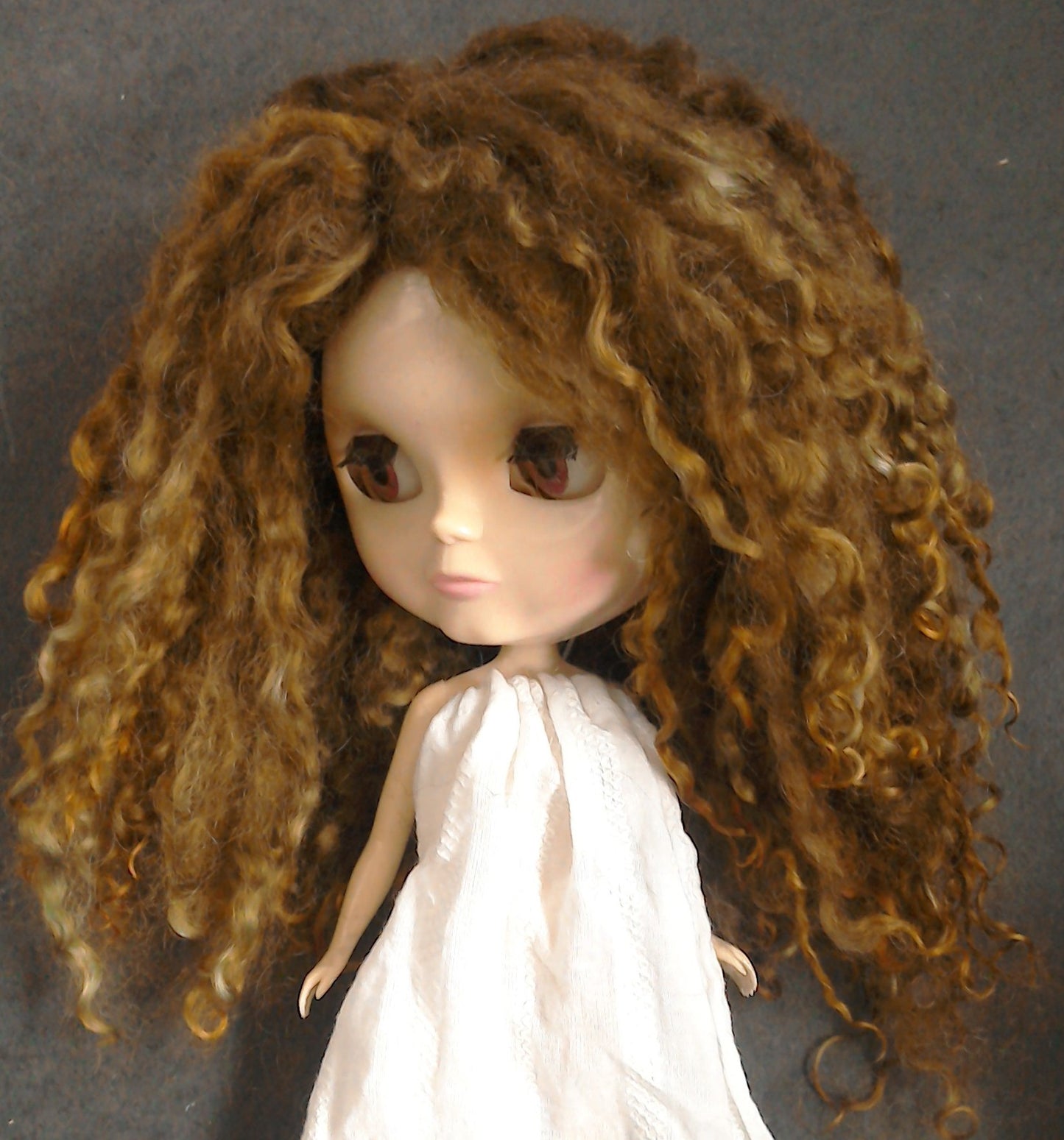 Teeswater Copper Doll Wig