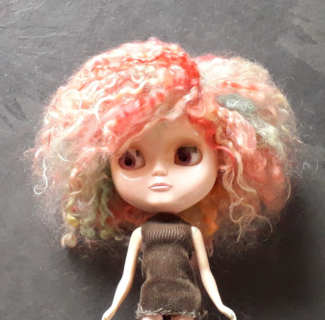 Teeswater Dark Dragons Wood Short Doll Wig