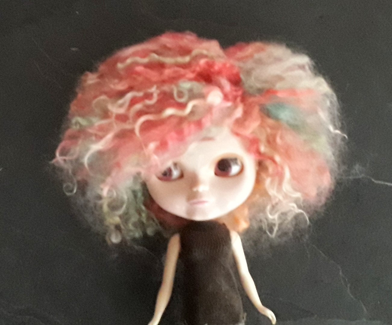 Teeswater Dark Dragons Wood Short Doll Wig