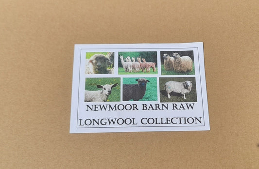 Raw (Unwashed) Long wool Fleece Selection Box 6 X 100g