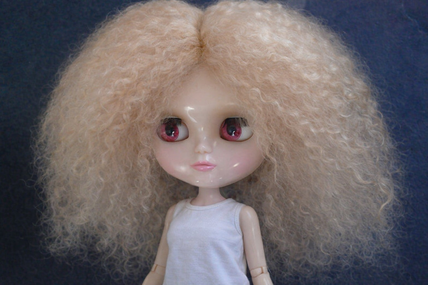 Mohair Doll Wig in Light Blonde